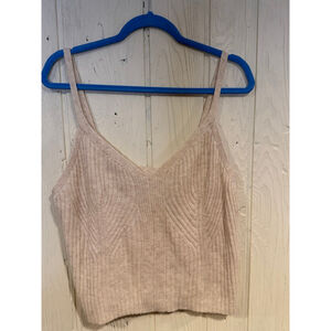 Auden Beige Ribbed Knit Cami Sleepwear XXL